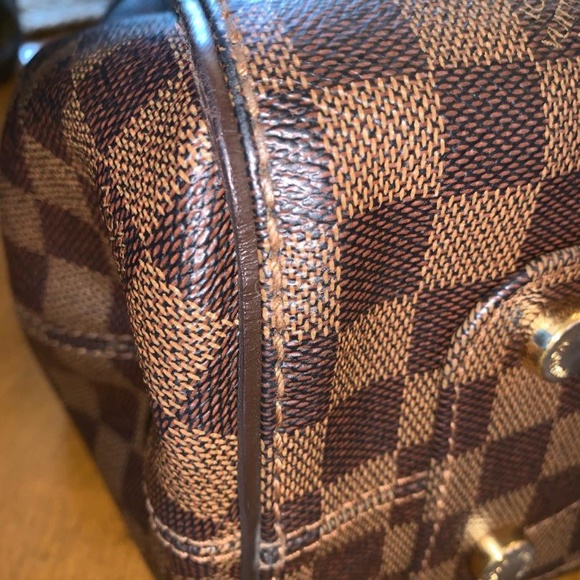 Marylebone PM Brown Damier Ebene Canvas Tote - Picture 5 of 8